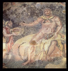 Polyphem der Zyklop, römisches Mosaik, frühes 4. Jahrhundert n. Chr.